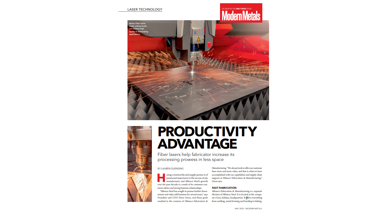 Productivity Advantage - Modern Metals Article